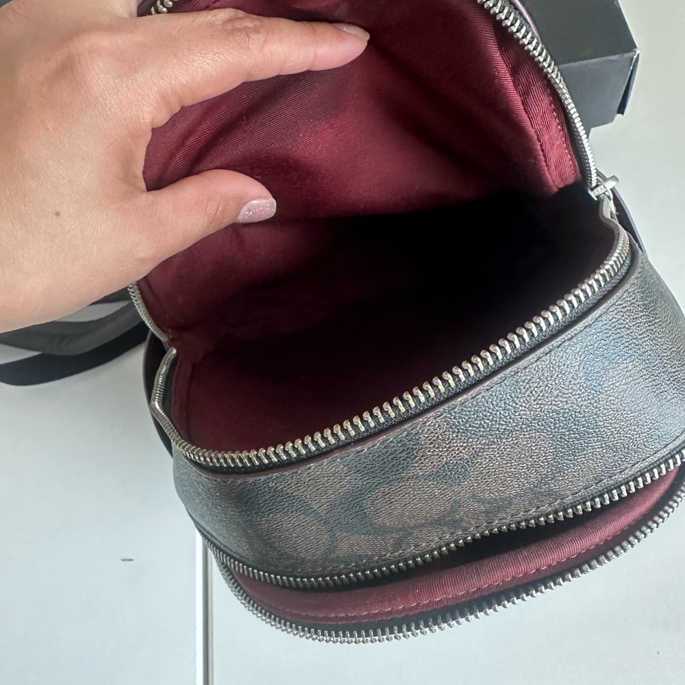 Coach Leopard Print mini Court Backpack - Picture 4 of 5